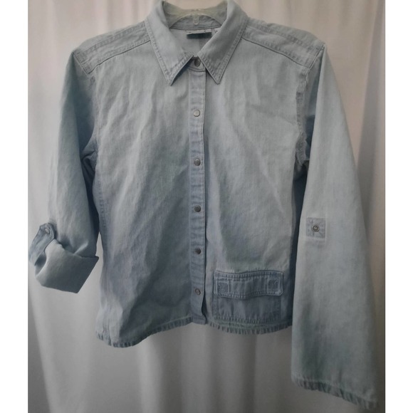Chicos Design Light Wash Denim Jacket - Picture 8 of 11